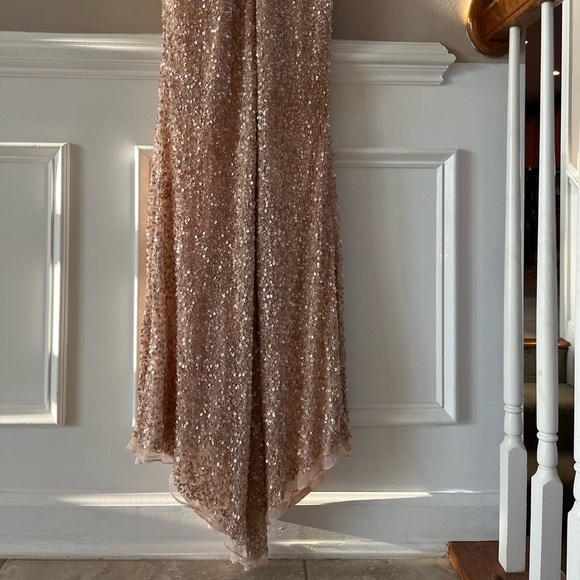 Mac Duggal Sequin High Slit Gown - Picture 12 of 16